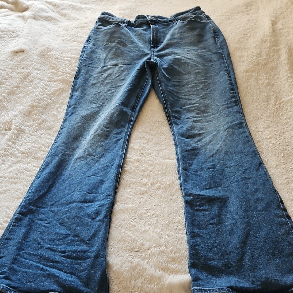 Women's Blue Flared Jeans
